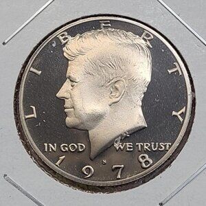 Set 1978-P,D,S Proof Kennedy Half Dollars...Uncirculated...In Protective Holders